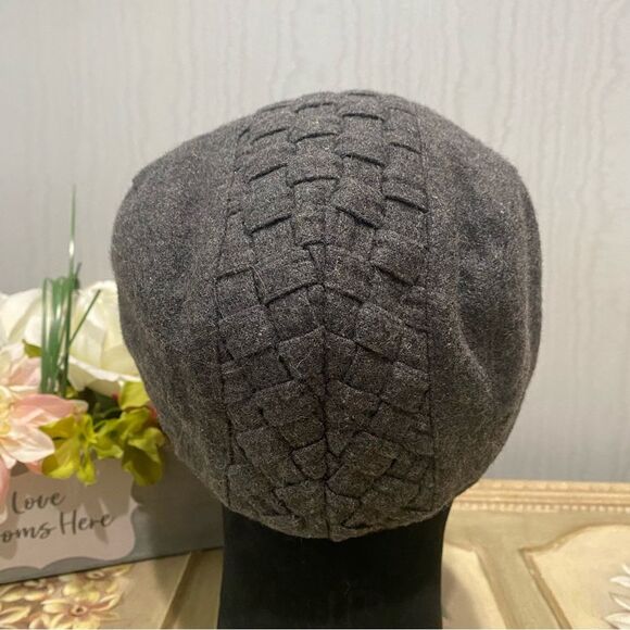 San Diego Hat Company Men’s Basketweave Flat Cap Wool Blend Gray One Size - Picture 4 of 14
